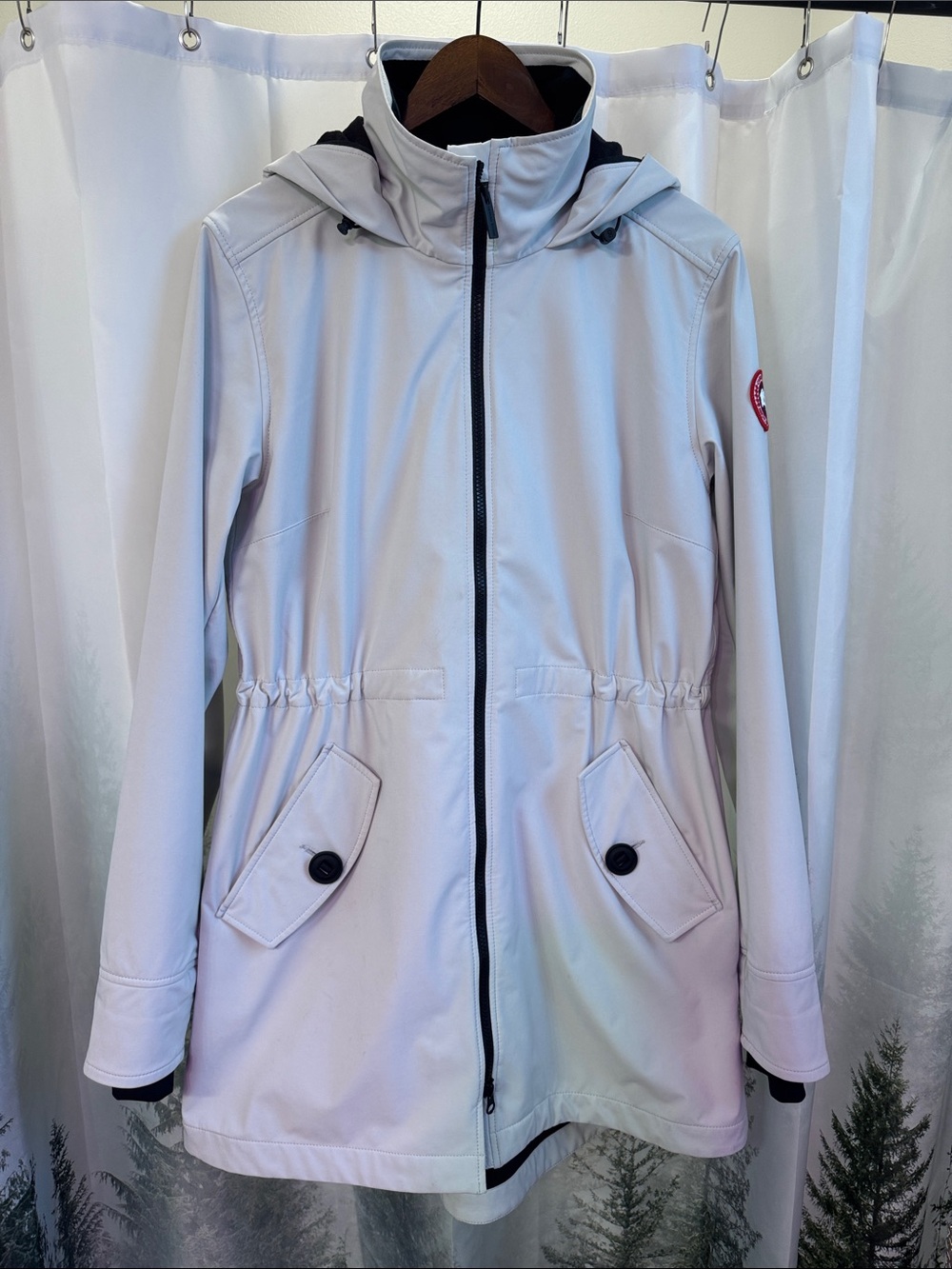 Authentic Canada Goose Avery Water Resistant Softshell Jacket Size XL Grey Frost